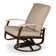 Askar Swivel Powder Coated Aluminum Outdoor Lounge Chair