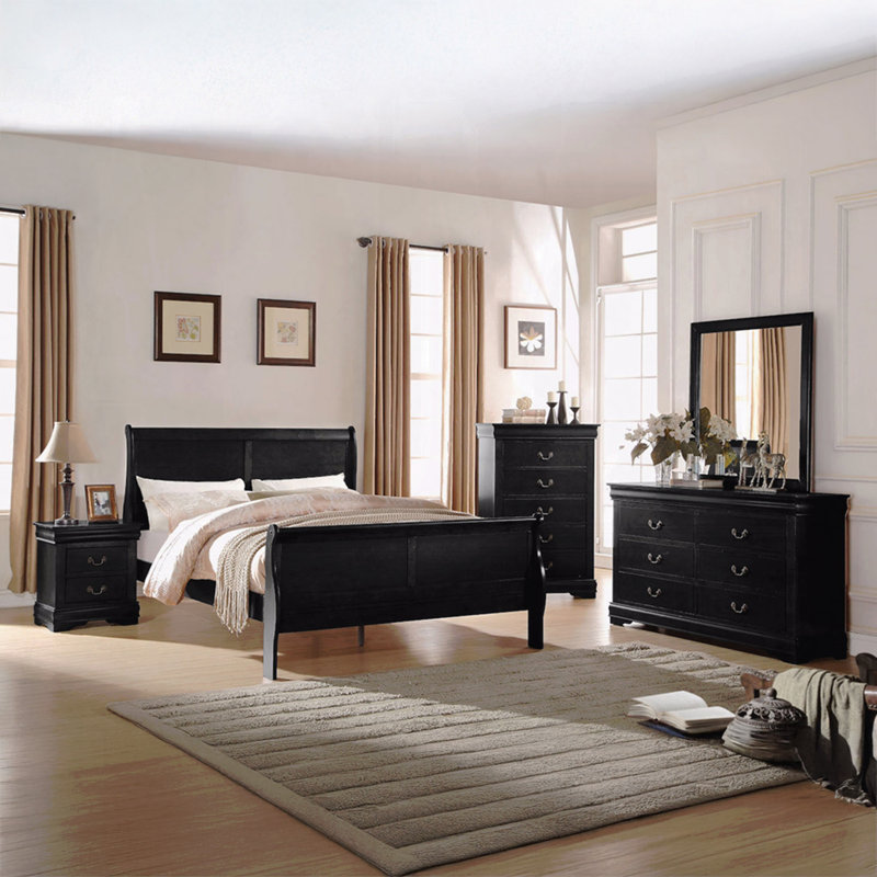 Mobilier de chambre à coucher 1Pc, Noir