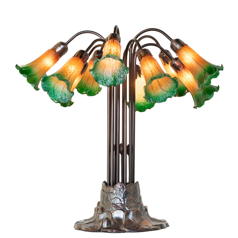 Table Lamp, Yellow and Green