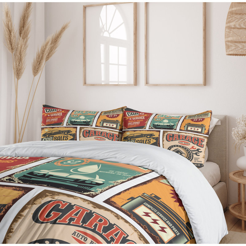 Modern & Contemporary Polyester Duvet Cover, Queen