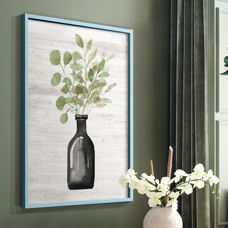 Summers Foliage I, reproduction encadrée - bois massif, Bleu, H 10 po x l 8 po