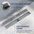 24"x 2.75" Linear Grid Rectangle Shower Drain-130149369
