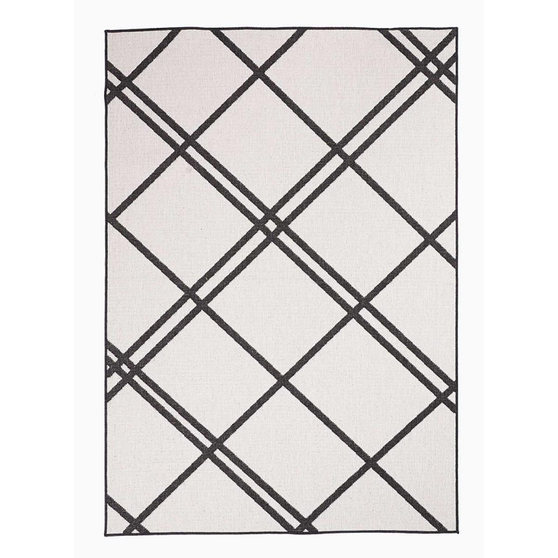 Moerlein Geometric Hand Woven Indoor / Outdoor Area Rug, Rectangle 140 x 200cm