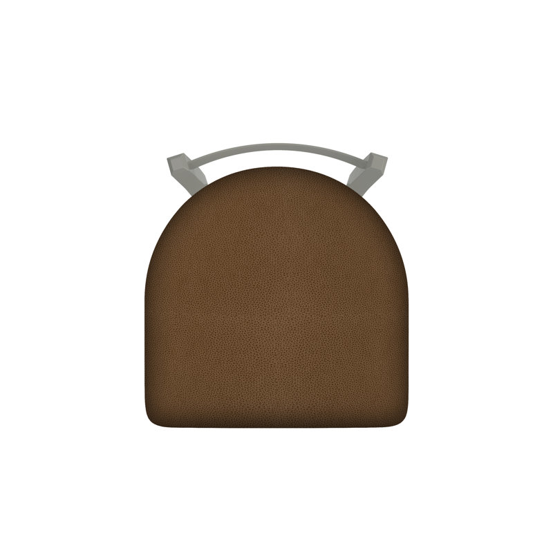 Tabouret de bar 821 Catalina, Rein Thatch, Nickel anodisé, Tabouret de comptoir (assise de 25 po de hauteur)