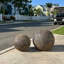 Sphère décorative en céramique émaillée réactive bronze intérieur / extérieur-2039504724-2039504726