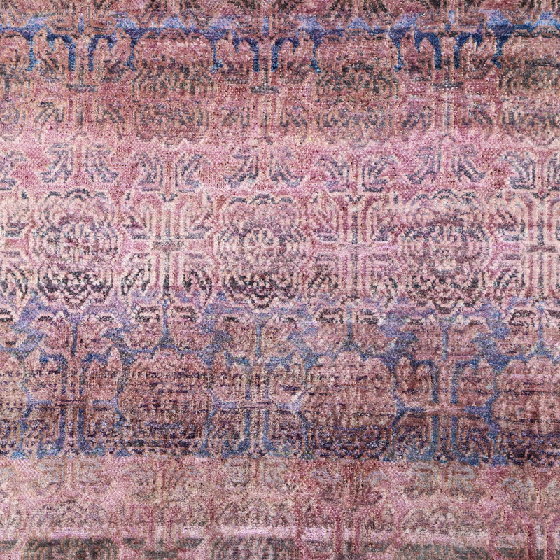 Pink Alchemy Transitional Silk Runner - 2'11" x 8'10"