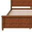 Structure de lit grand format en bois avec tête de lit courbée de style classique-1360590866