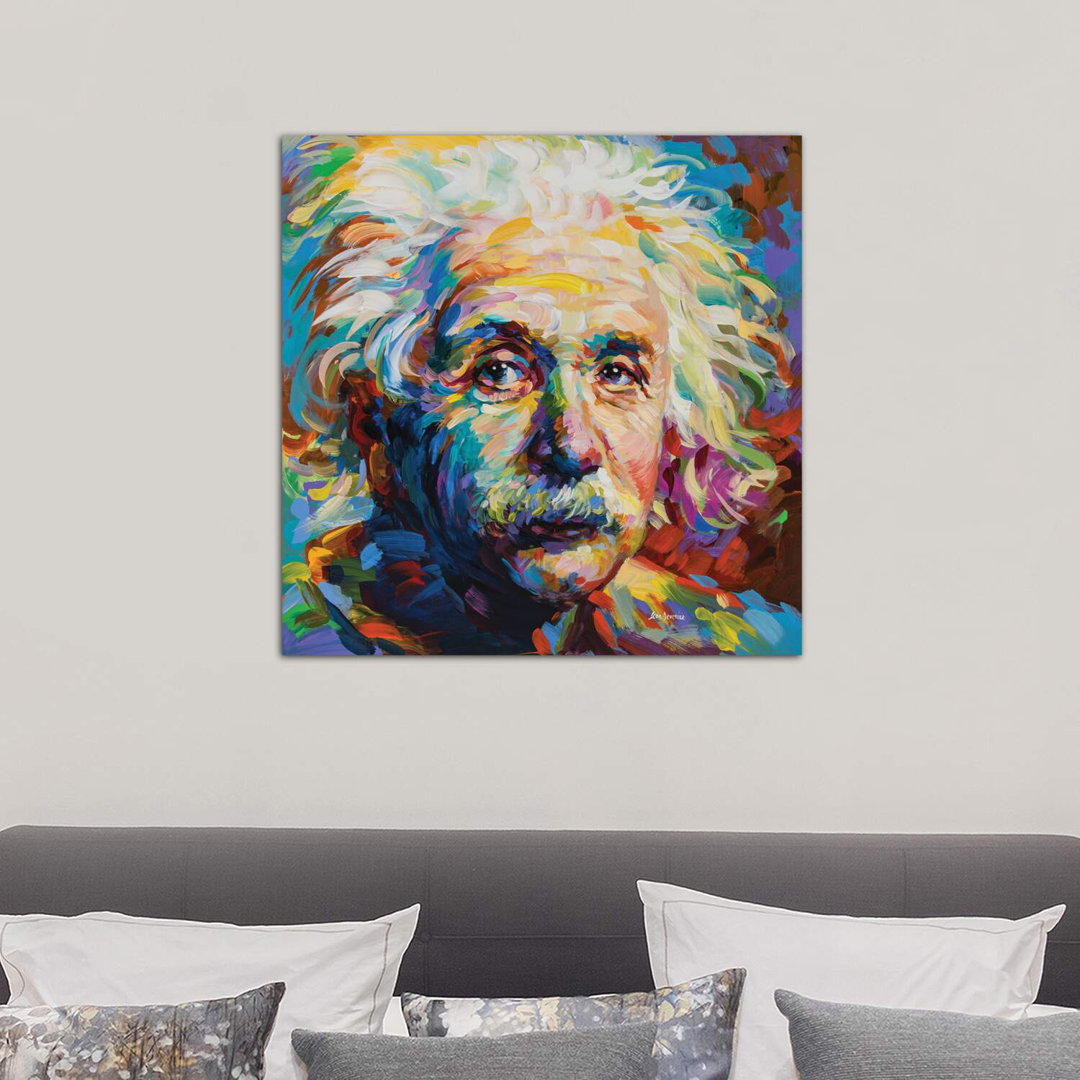 Leinwandbild Einstein von Leon Devenice