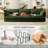 Crofford 120"W Modular Chenille LAF RAF Sectional, Sofa Couch, 3 Seater-496229947