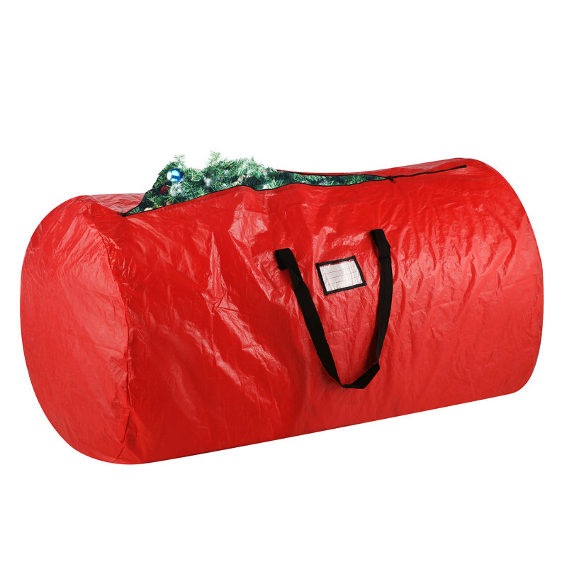 Sac de rangement pour arbre de noël, Rouge, H 30 po x l 30 po x P 60 po