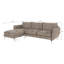Modern Corner Chaise Sofa Kimo with Silver Metal Legs-69378164-69378158