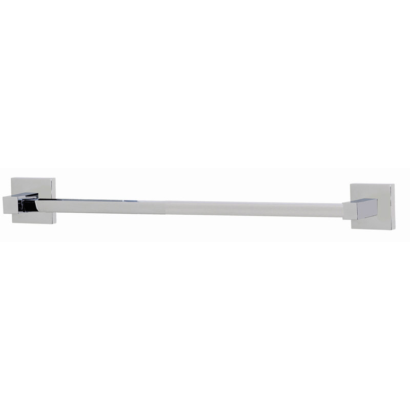 Swarovski Crystal Towel Bar, Satin Brass, 2.75" H x 31.875" L x 2" D