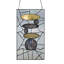 Panneau de vitrail 18 "H Namaste Stones