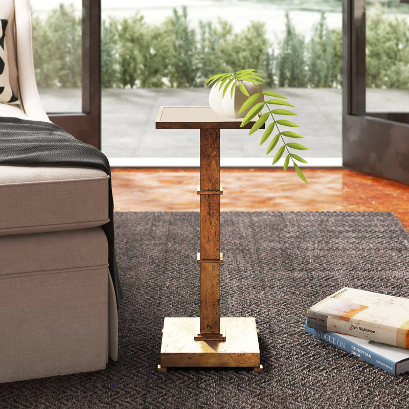 Blake Marble End Table, Gold