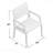 2-Piece Set Patio Dining Chair Rhode Island