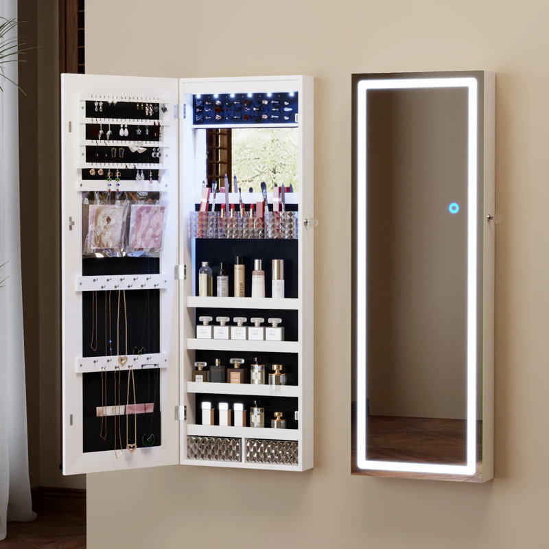 Jewelry Armoire, White