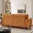 81.1" Rolled Arm Vintage Sofa Coach with Hidden Storage-415664217
