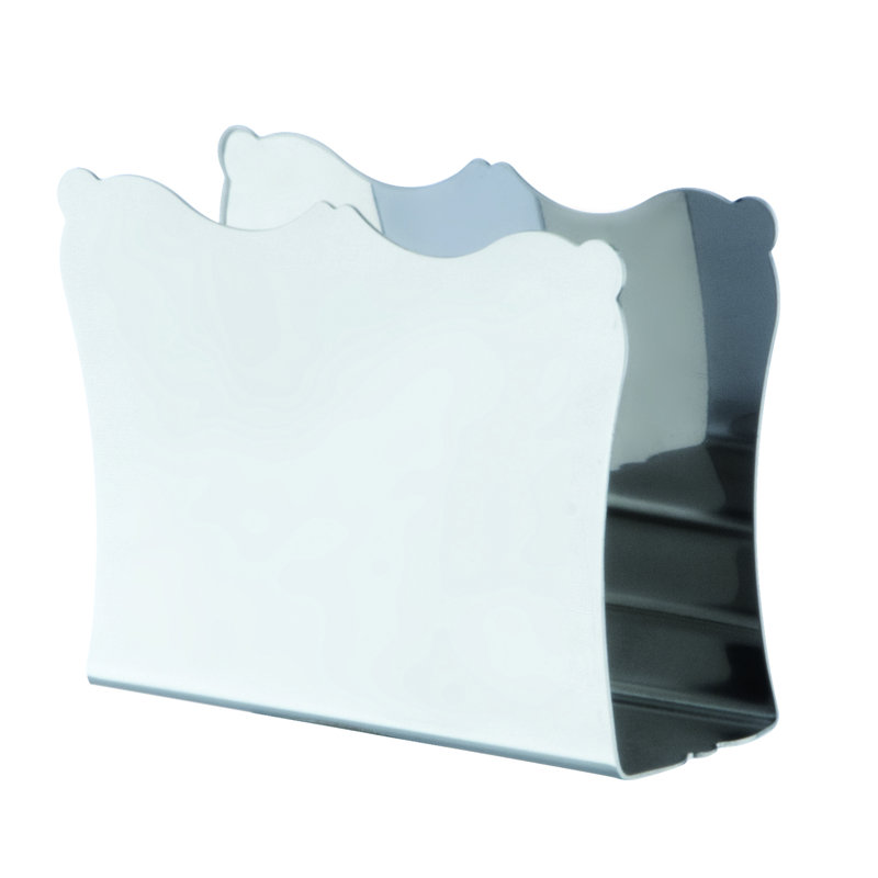 Dolce Vita Napkin Holder - 1 Piece -, Silver