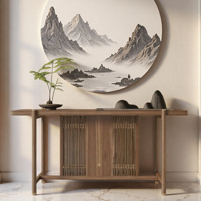 Nouvelle console en bois massif de style chinois