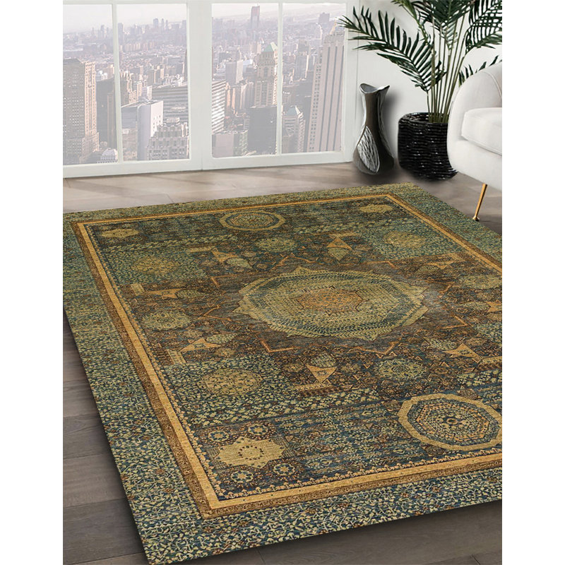 Abstract Indoor Rug, Square 6'