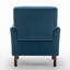 Fauteuil à motifs en mélange de polyester, structure en bois de bouleau massif avec pieds fuselés bruns, chaise d'appoint rembourrée de mousse avec garniture pour le bureau du salon-130478060