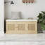 Banc de rangement pour chaussures avec coussin et tablettes réglables
