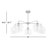 Royelle 35" W 5-Light Dimmable Sputnik Chandelier with Glass Shades -240444017