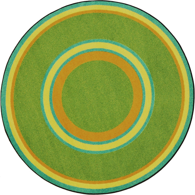 Tapis Ripples Retro par Joy Carpets, Rond 5 pi 4 po