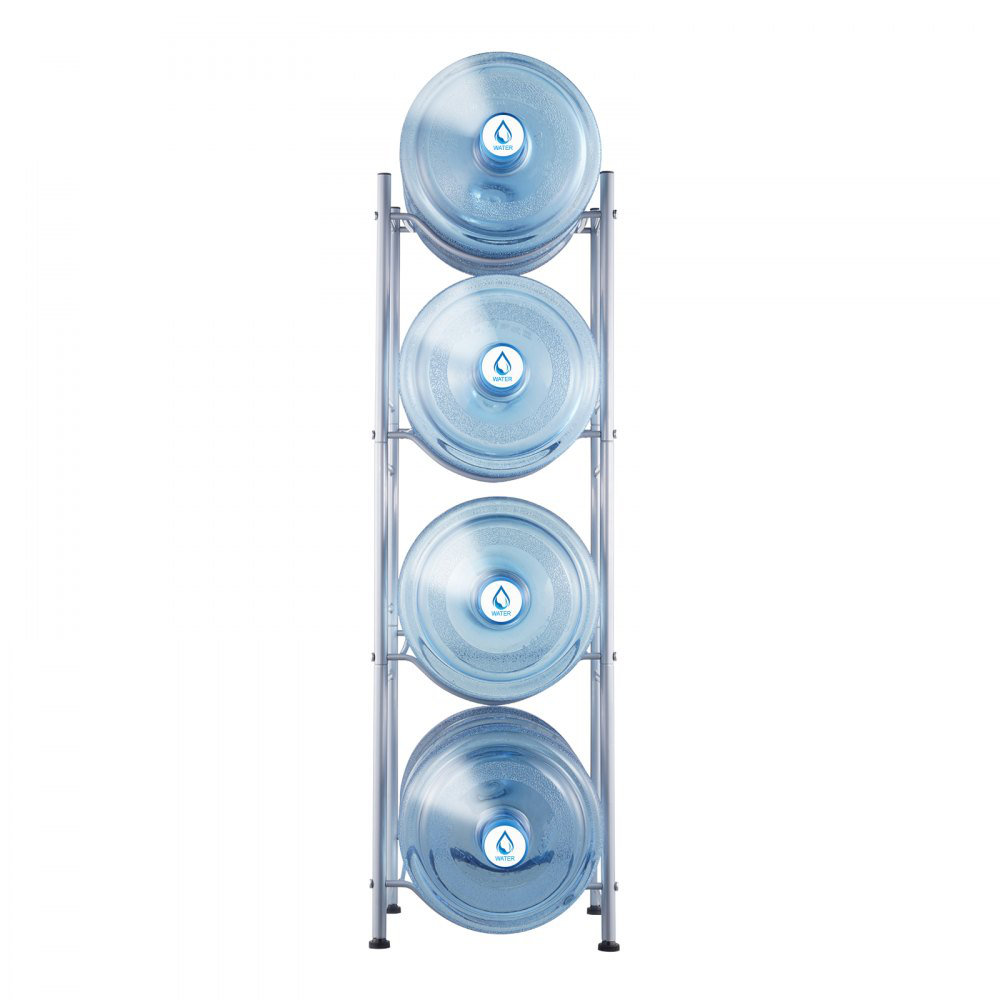 Ebern Designs 4 Tiers Water Jug Holder Single Row Water Bottle Rack for ...