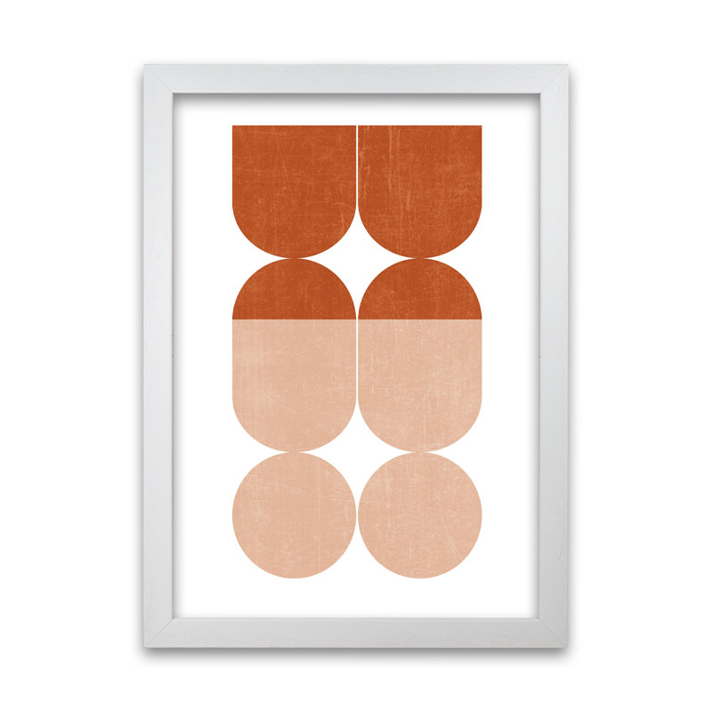 Abstract Art A - Print, White Frame, 42cm H x 30cm W x 3cm D