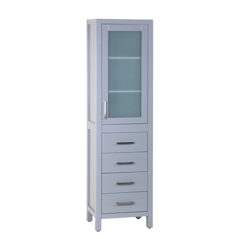 Zenith Glass Linen Cabinet