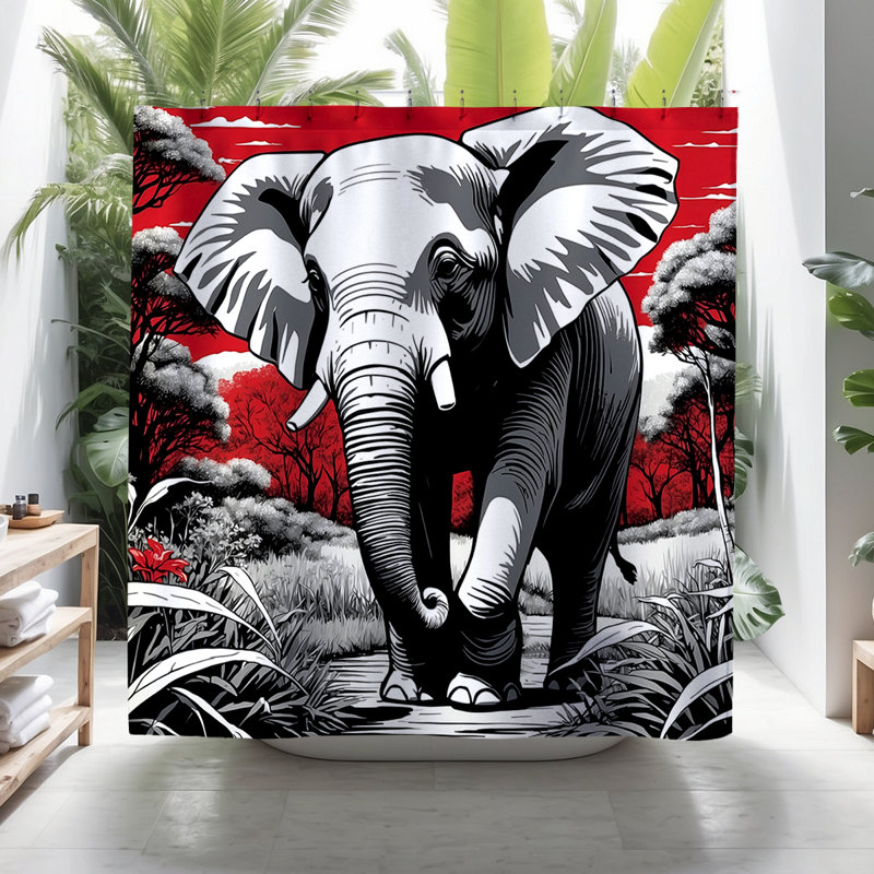 Rideau de douche Regim Elephant