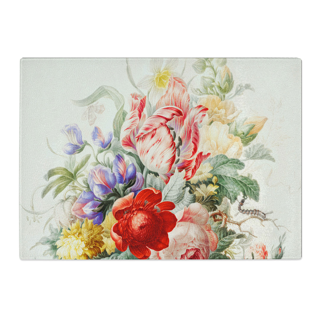 Vase of Flowers by Herman Henstenburgh Chopping Board