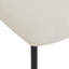 Chaises de salle à manger rembourrées avec pieds en métal (ensemble de 2), beige