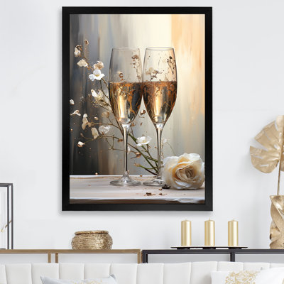 Champagne Flute Fantasies II sur toile