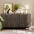 Sideboard Coffee Bar Cabinet, Fluted Buffet, With Doors, Adjustable Shelves, Wood Legs-766973892