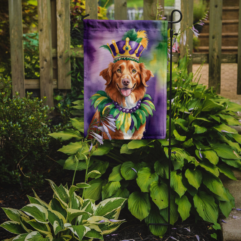 Drapeau de jardin double en polyester H 15,5 po x l 11,25 po