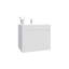 Meuble-lavabo de salle de bain avec lavabo, 2 portes, 2 tablettes (PAS DE ROBINET INCLUS)-1857389868