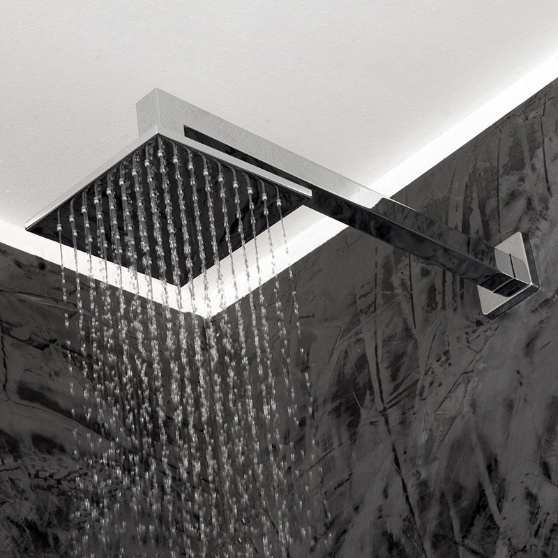 Waterblade Wall Mount Shower Arm, Polished Chrome
