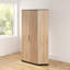 Stefania 2 Door Manufactured Wood Wardrobe
