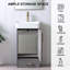Ensemble de meuble-lavabo simple 18 po gris