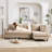 95" Upholstered L Shaped Sofa Modern Sectional-926521336