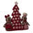Polyester 22.5 in. Christmas Soft Gingerbread Advent Calendar