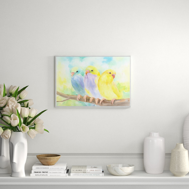 Bird's Song Print by Janice Sadler, Glass Coat, 17.5" H x 25.5" W