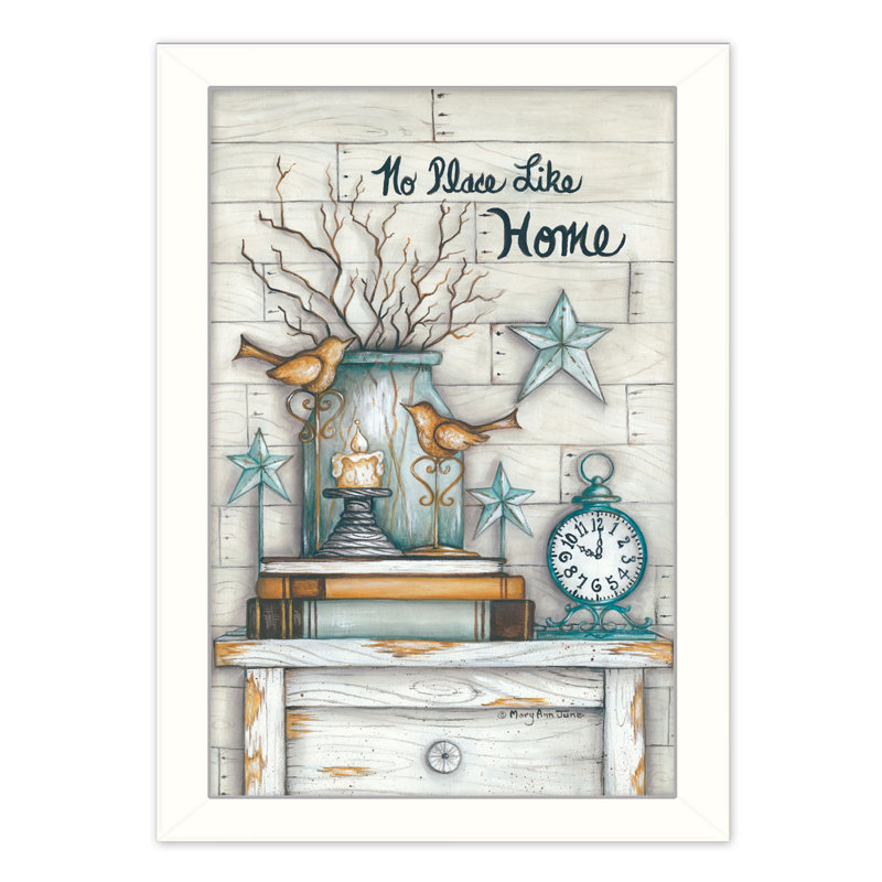 No Place Like Home - cadre photo, Blanc