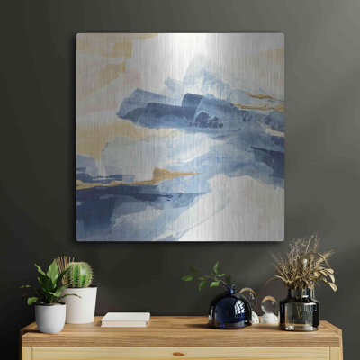 Ivy Bronx «Gilded Indigo I» par Chris Paschke, art mural en métal