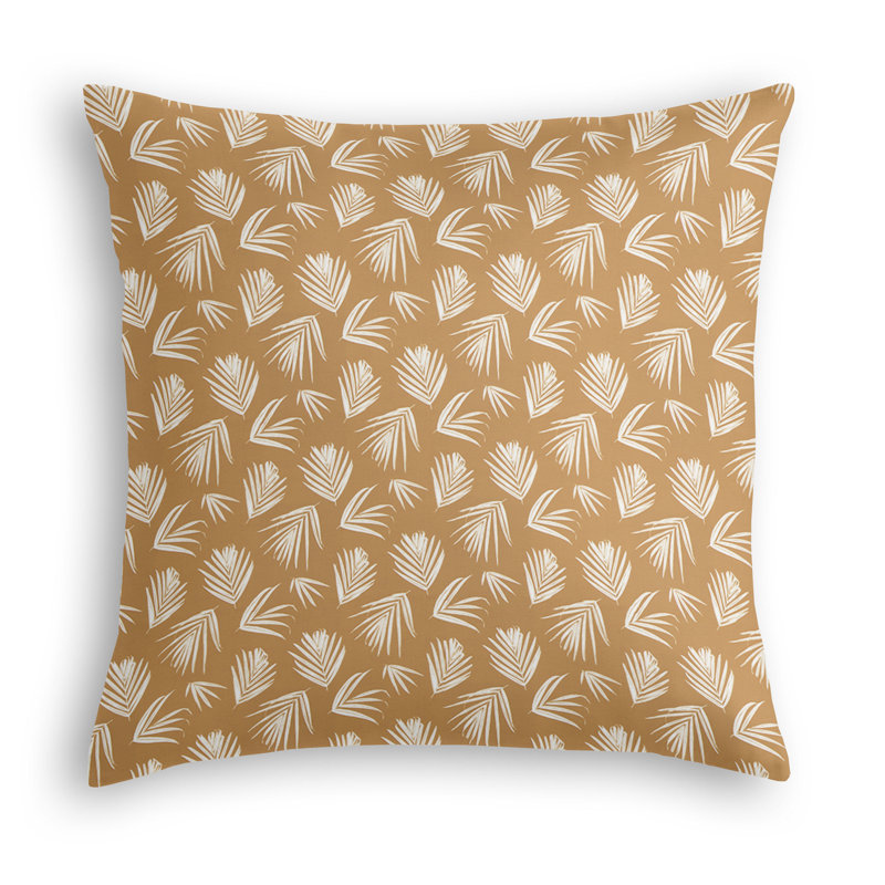 Housse et insert de coussin décoratif carré en polyester Macbeth, 20 po x 20 po, Stuc
