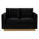 Berengarius 55" Modern Loveseat Upholstered in Velvet with Removable Cushions
