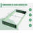 8X4X1 Ft Galvanized Raised Garden Bed-103830388