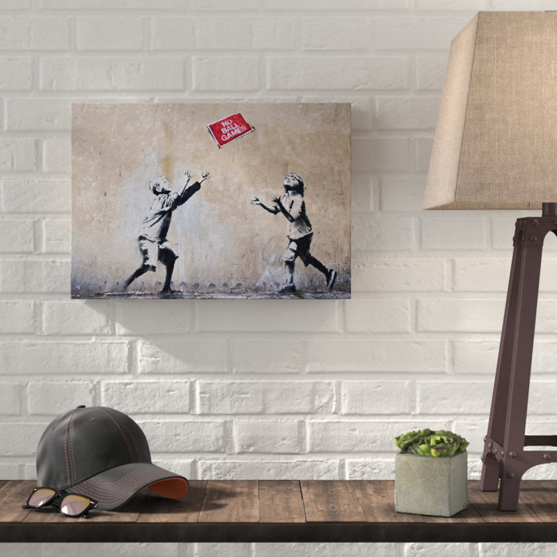 No Ball Games Graffiti - Wrapped Canvas, 70cm H x 100cm W